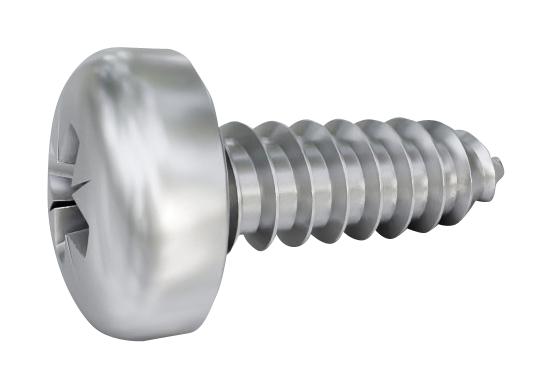 TR Fastenings Tr00013920-000 Screw, Pan Head Pozi Driv, 38mm, Ss A2