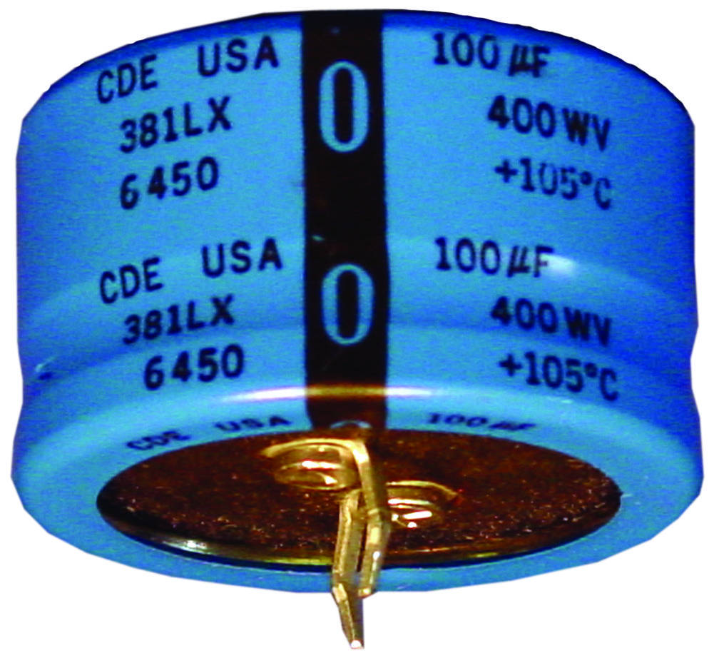 Cornell Dubilier 381Lx472M100A052 Aluminum Electrolytic Capacitor, 4700Uf, 100V