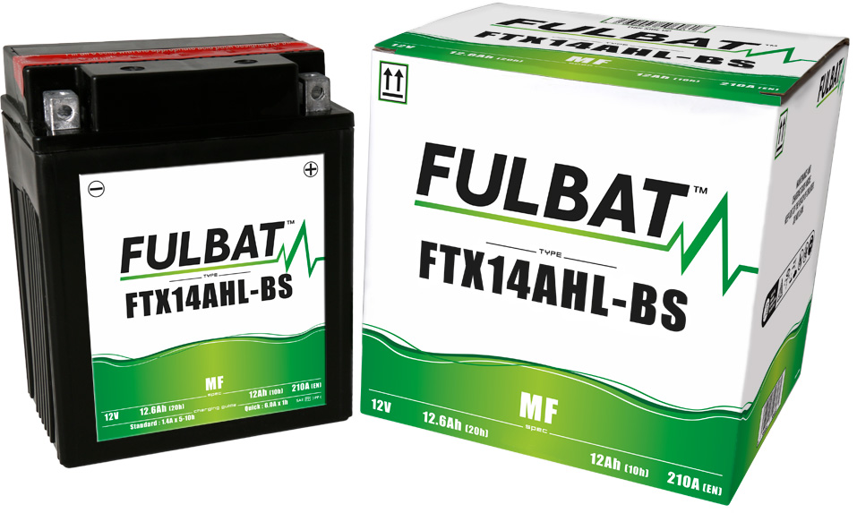 Fulbat FTX14AHL-BS Maintenance free Motorcycle Battery Size