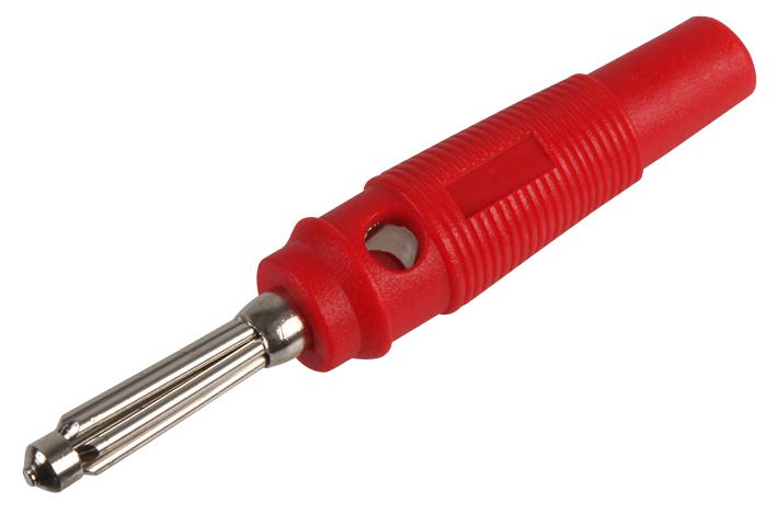 Multicomp 25.413.1 Banana Plug, 24A, 4mm, Cable, Red