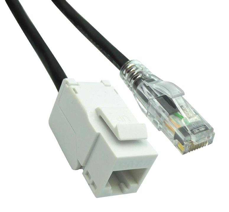 Bel Bm-6Ajpk010F Enet Cable, Cat6, Rj45 Jack-Plug, 10Ft