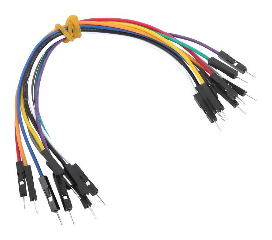 MikroElektronika Mikroe-513 Wire Jumper, Plug-Plug, 150mm, 10Pcs
