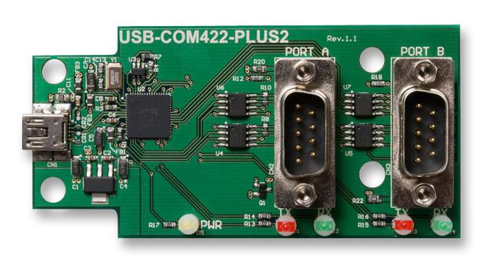 FTDI Usb-Com422-Plus2 Mod, Usb Hs To Rs422, 2 Ch, Ft2232H