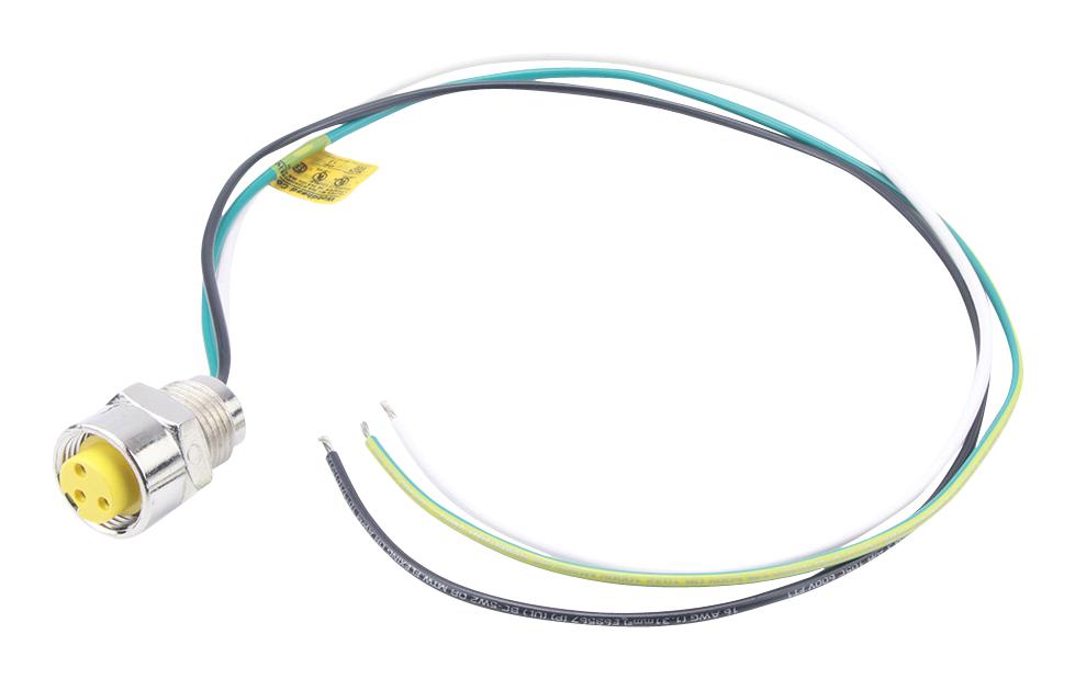 Molex 130013-0110 Sensor Cord, 3P Rcpt-Free End, 19.7