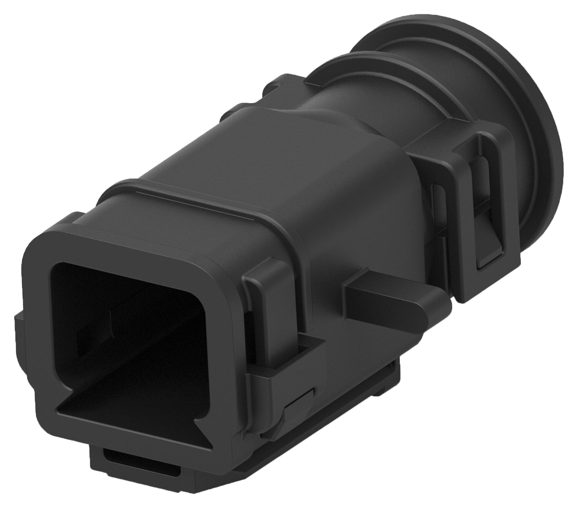 Amp Connectors / Te Connectivity 2363714-1 Cover, Tab Conn, 2Pos, Blk, Pa