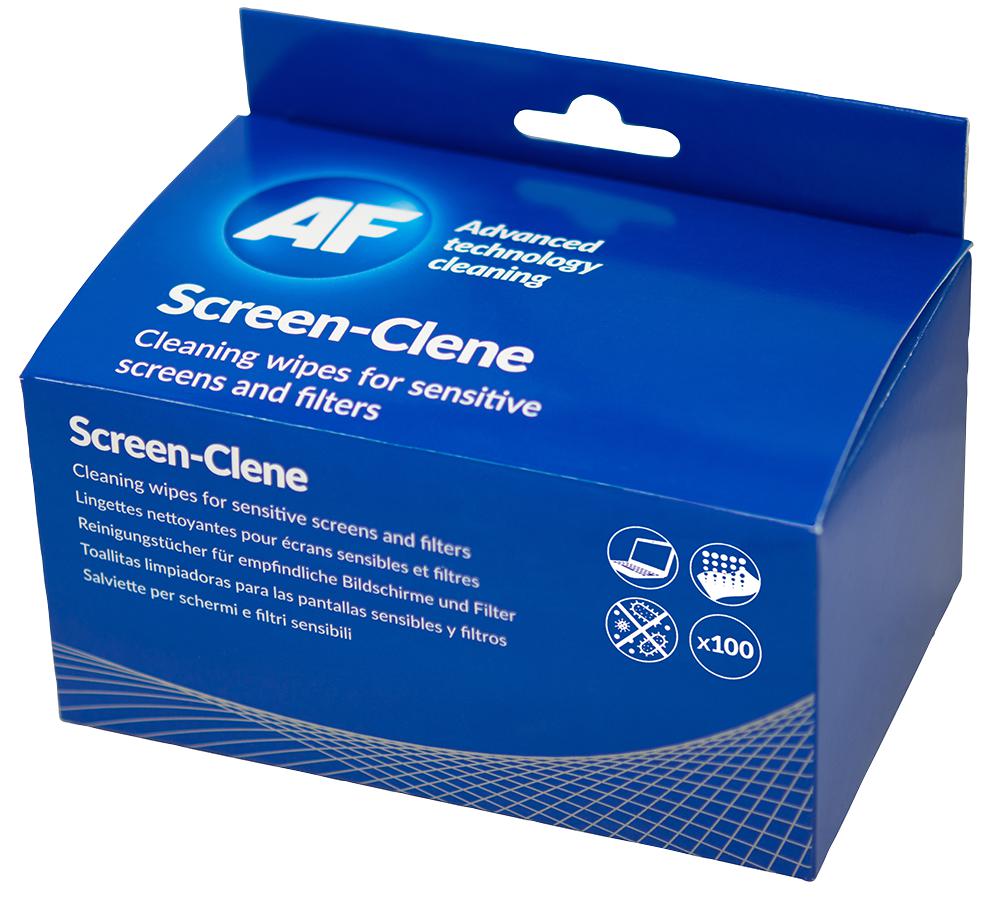 Af International SCS100 Screen And Glass Cleaning Wipes, (100Pk)