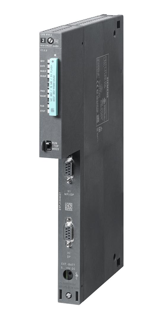 Siemens 6Es7414-2Xl07-0Ab0 Plc Programmer, 2 X Rs485 Interface, 24V
