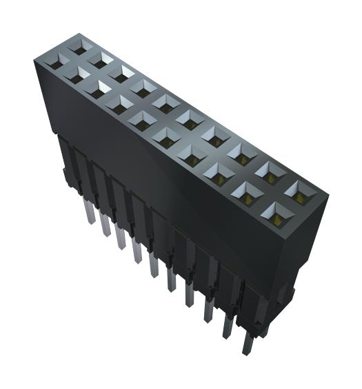 Samtec Esq-123-39-G-S Connector, Rcpt, 23Pos, 1Row, 2.54mm