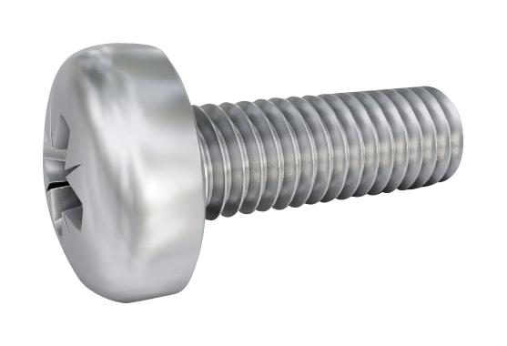 TR Fastenings Tr00009641-000 Screw, Pan Head Pozidriv, M3, 25mm