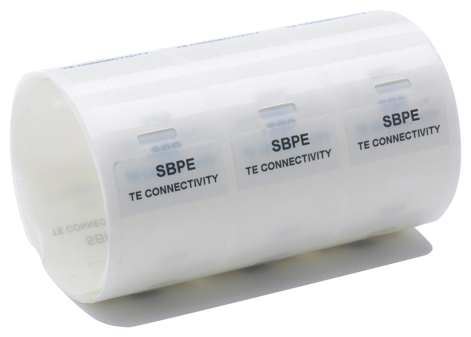 Entrelec TE Connectivity Sbpe07-1225-Wh-5 Label, Vinyl, White, 25.4mm X 36.5mm