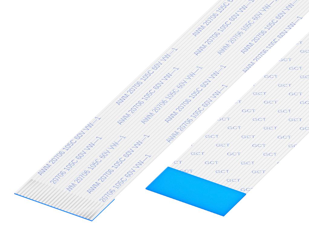 Gct (Global Connector Technology) 05-40-A-0152-A-4-06-4-T Cable Assy, Ffc, 40Pos, 0.5mm, 152mm