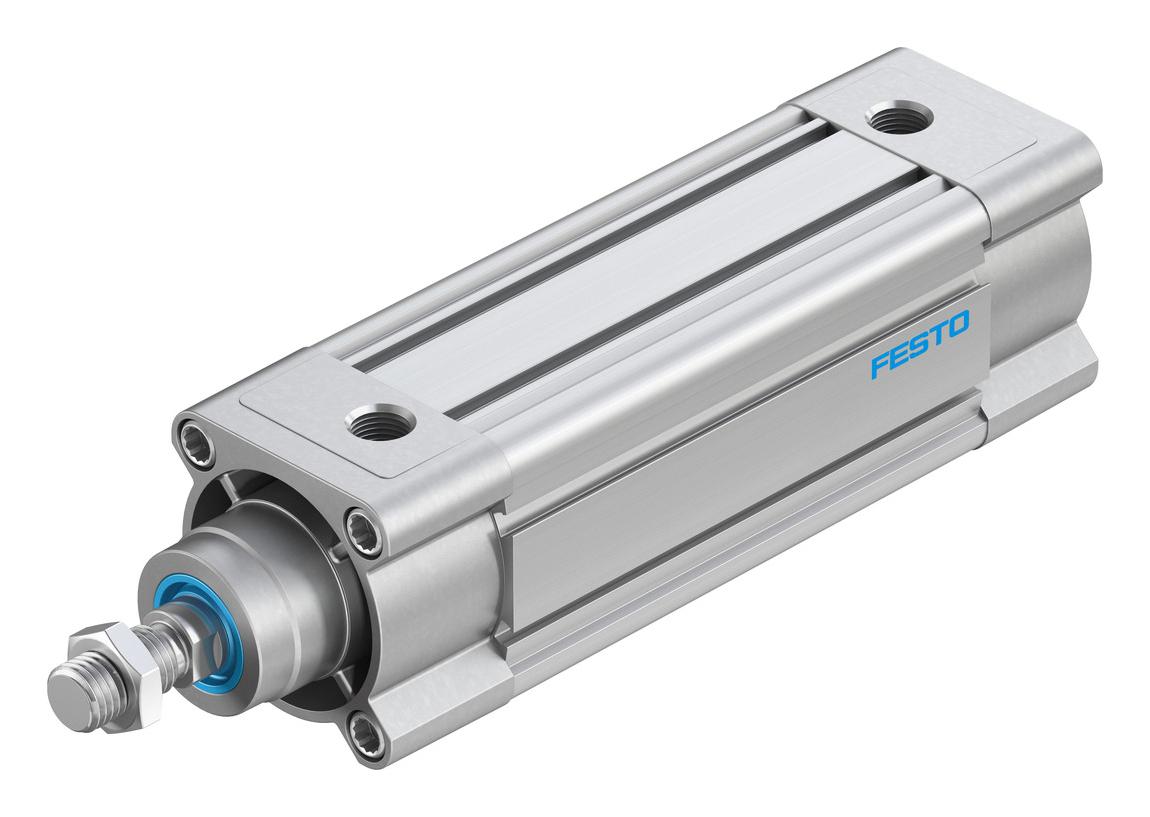 Festo Dsbc-63-125-D3-Ppsa-N3 Cylinder, Dbl Acting, 63mm, 12Bar, 125mm