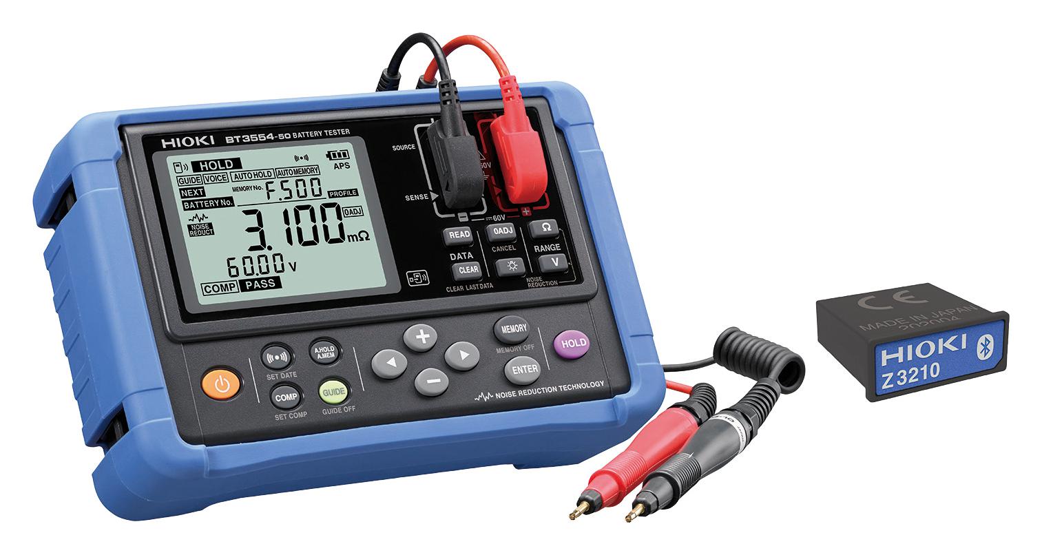 Hioki Bt3554-91 Battery Tester, Lead Acid, 6V To 60V