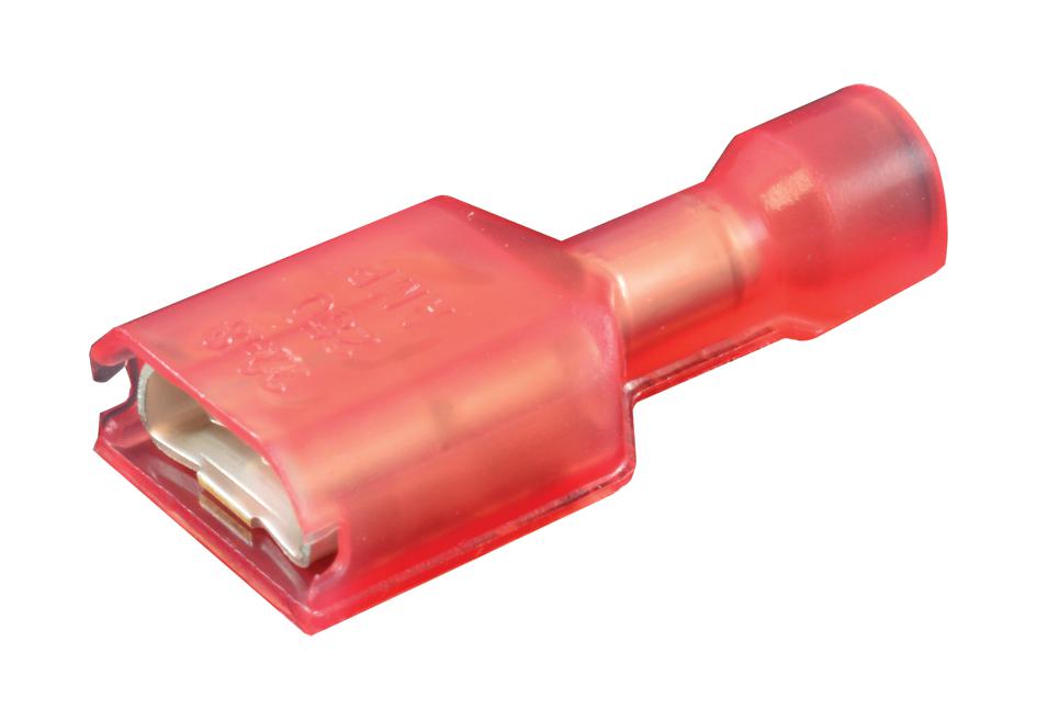 Amp Connectors / Te Connectivity 403233752 Terminal, Female Disconnect, 6.35 X 0.81mm, Red, Crimp