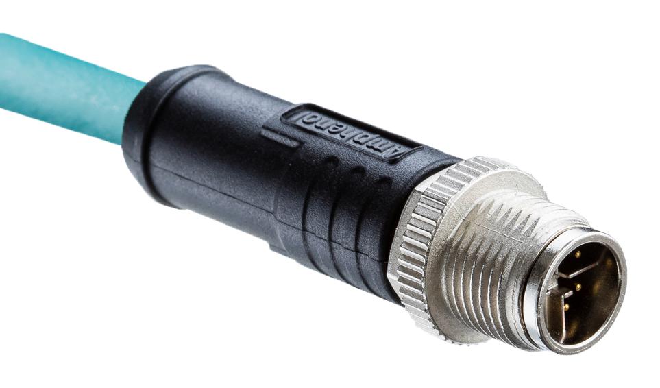 Amphenol LTW Msbs-02Bmm-Sl8M05 Sensor Cord, 2P M12 Plug-Free End, 16.4