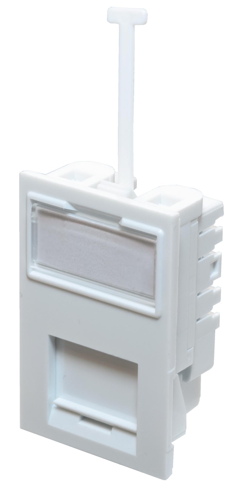 Tuk Sj6Jewh#24 Faceplate, Cat6 Outlet, Abs, Wht