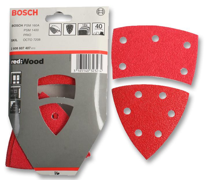 Bosch Professional (Blue) 2608607409 Sanding Pad, 102X155mm, 120Grit, Pk10
