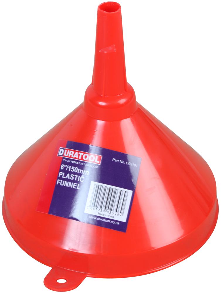 Duratool D03101 Plastic Funnel, 6In