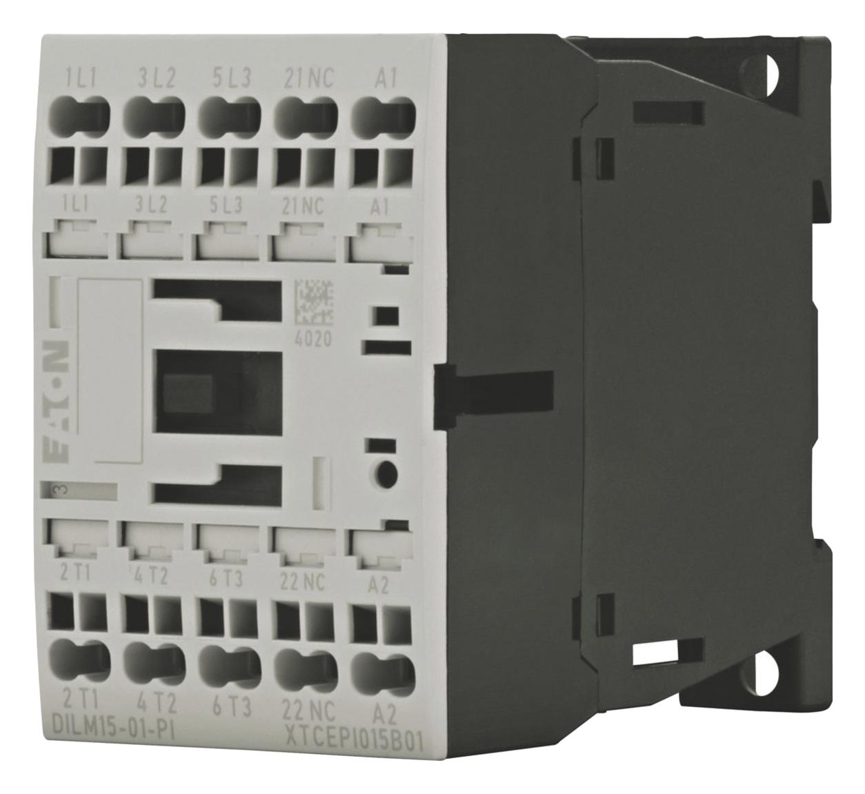 Eaton Moeller Dilm15-01(230V50/60Hz)-Pi Contactor, 3Pst-No, 230Vac, Din/panel