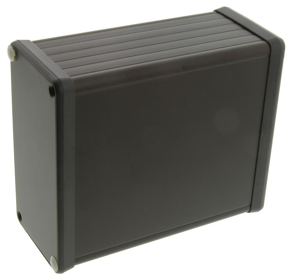 Hammond 1455N1201Bk Box, Black, Aluminium End Plate