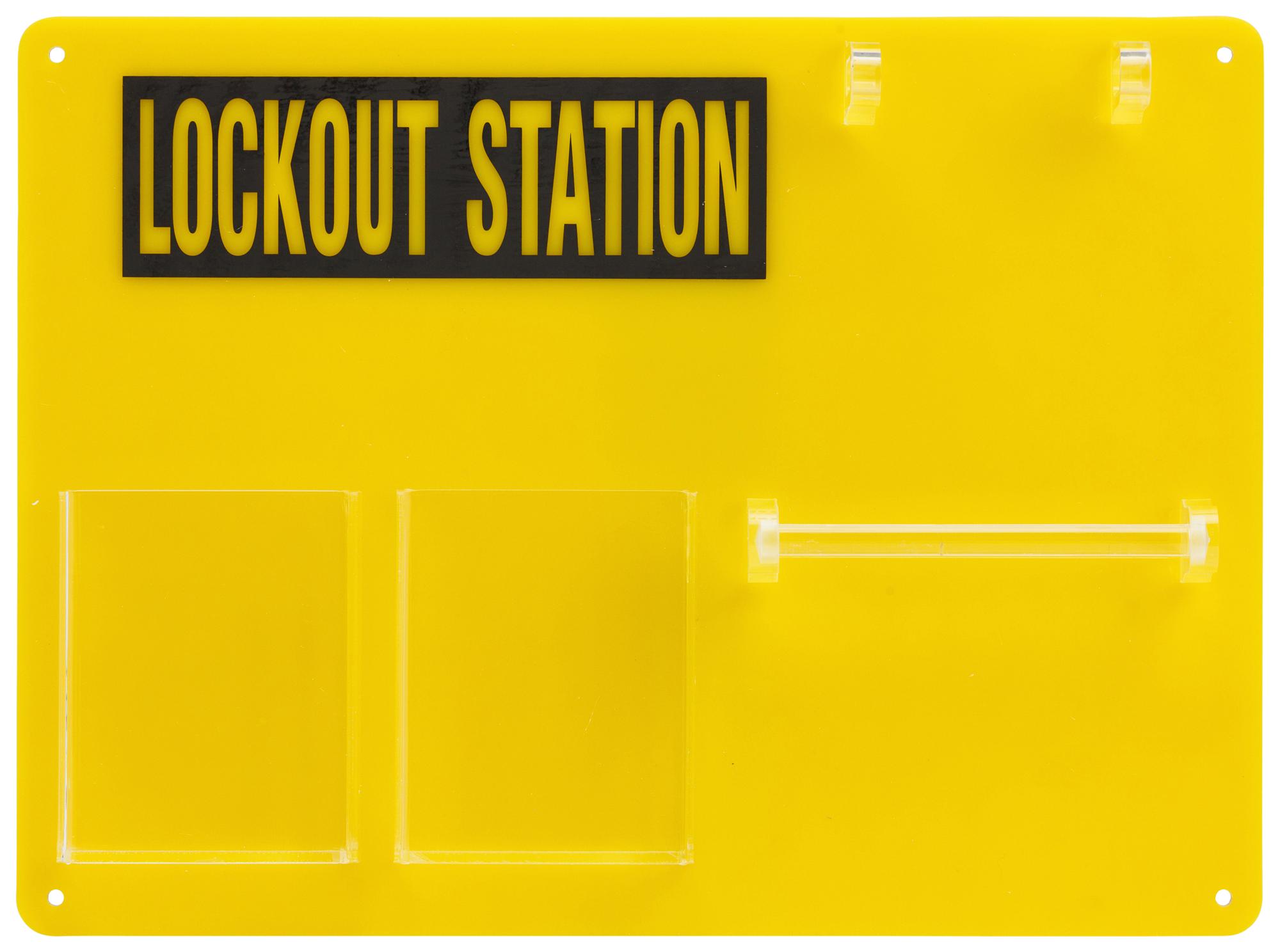 Brady Lockout Station 5-Lock Board 5-Lock Board, Acrylic, 393mm X 292mm