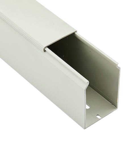 Betaduct 10480075Y Solid Wall Duct, Pvc, Gry, 100X75mm