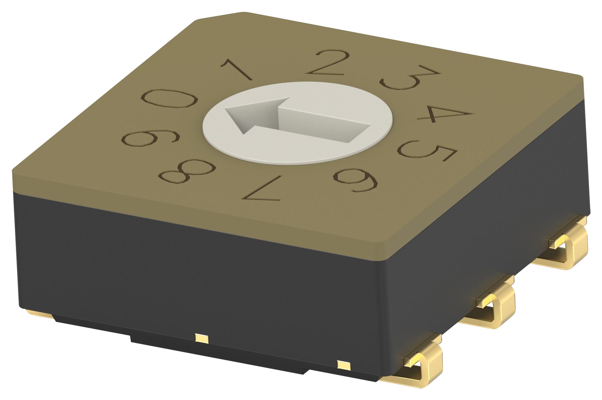 Alcoswitch / Te Connectivity Mrssv0Dr10Smgwtr Rotary Coded Sw, 10Pos, 0.02A/20V, Smd