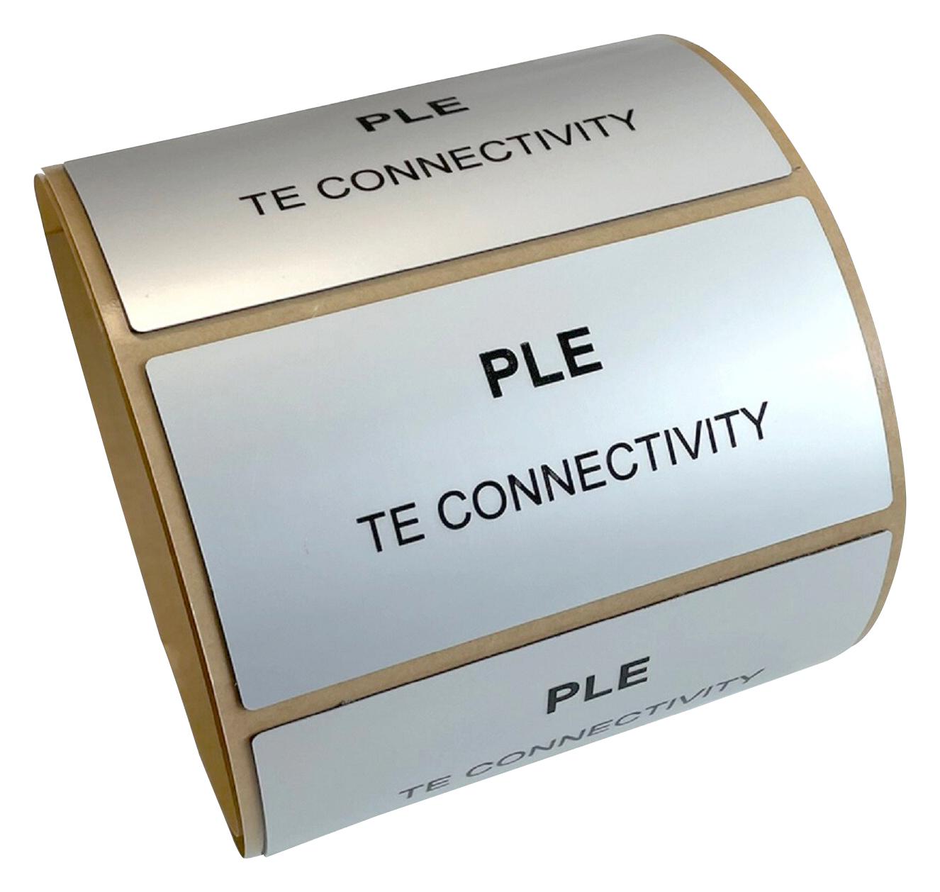 Entrelec TE Connectivity Ple-027018-Gy-0.625 Label, Polyester, Grey, 27mm X 18mm