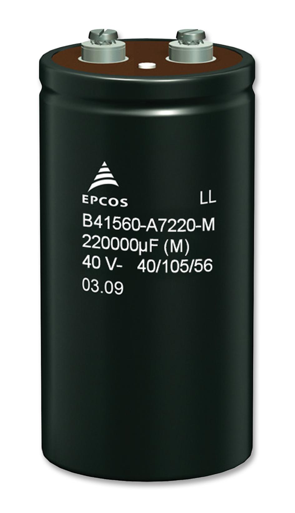 EPCOS B43705A5108M000 Capacitor, 1000Uf, 450V, Alu Elec, Screw