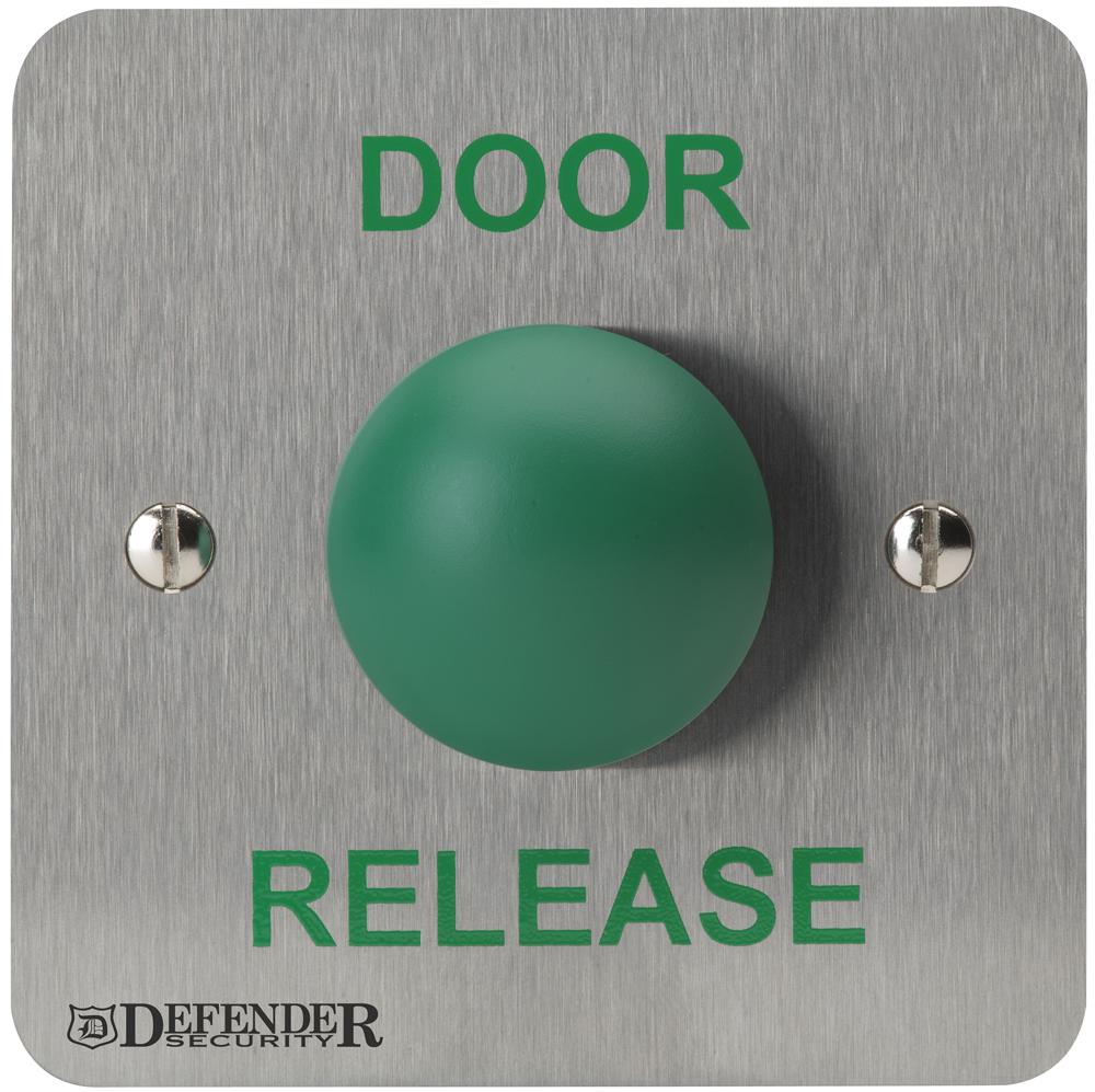 Defender Security Def-0657-1 Dome Exit Button, Green