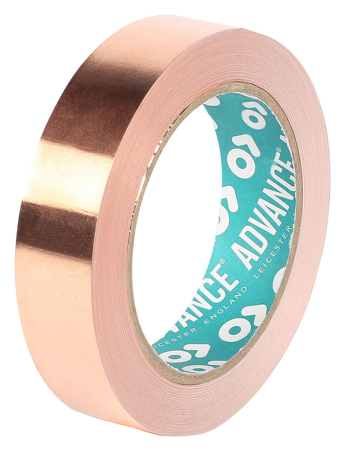Advance Tapes At525 Copper 33M X 25mm Tape, Copper Foil, 33M X 25mm