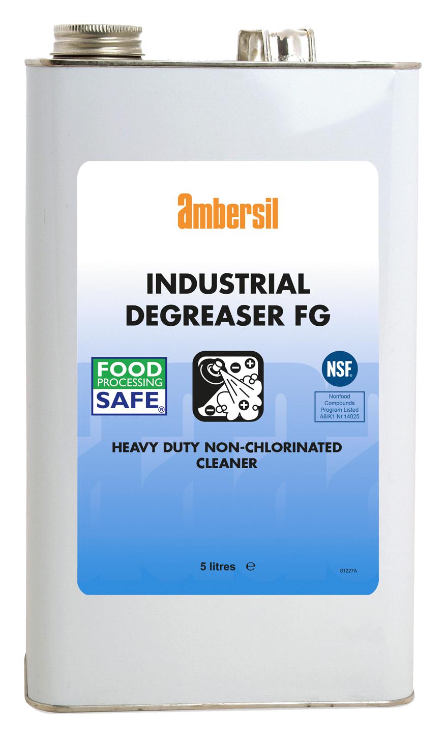 Ambersil Industrial Degreaser Fg, 5Ltr Cleaner, Degreaser, Can, 5L