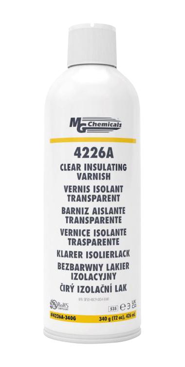 MG Chemicals 4226A-340G Insulating Varnish, Aerosol, Clr, 426Ml