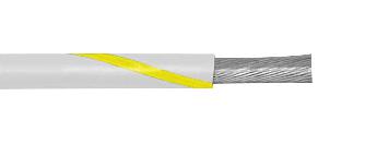 Alpha Wire 1550 Wy005 Hook-Up Wire, 0.23mm2, 30M, White/yellow