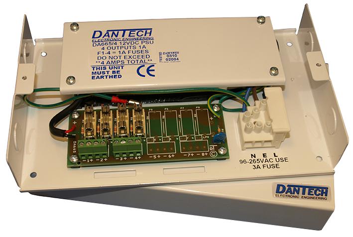 Dantech Da665/4 Power Supply, Ac-Dc, 12V, 1A