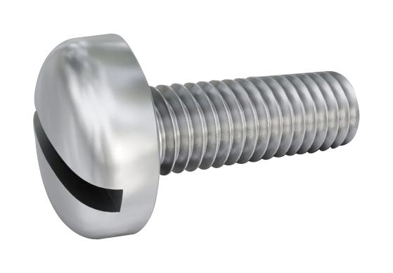 TR Fastenings Tr00010258-000 Screw, Pan Head Sltd, M6, 100mm