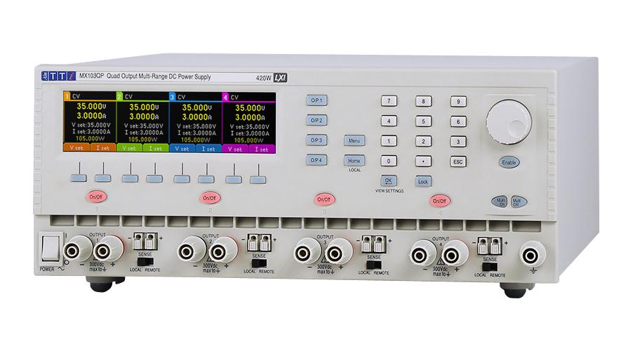 Aim-Tti Instruments Mx100Q S2 Dc Power Supply, Prog, 4O/p, 70V, 6A