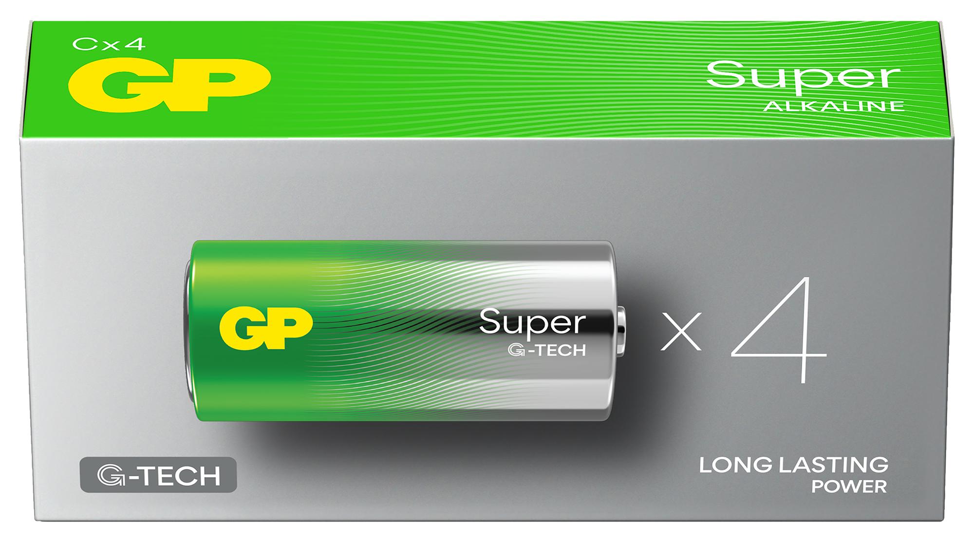 Gp Batteries Gppca14Au039 Battery, Alkaline, C, 1.5V, Pk4