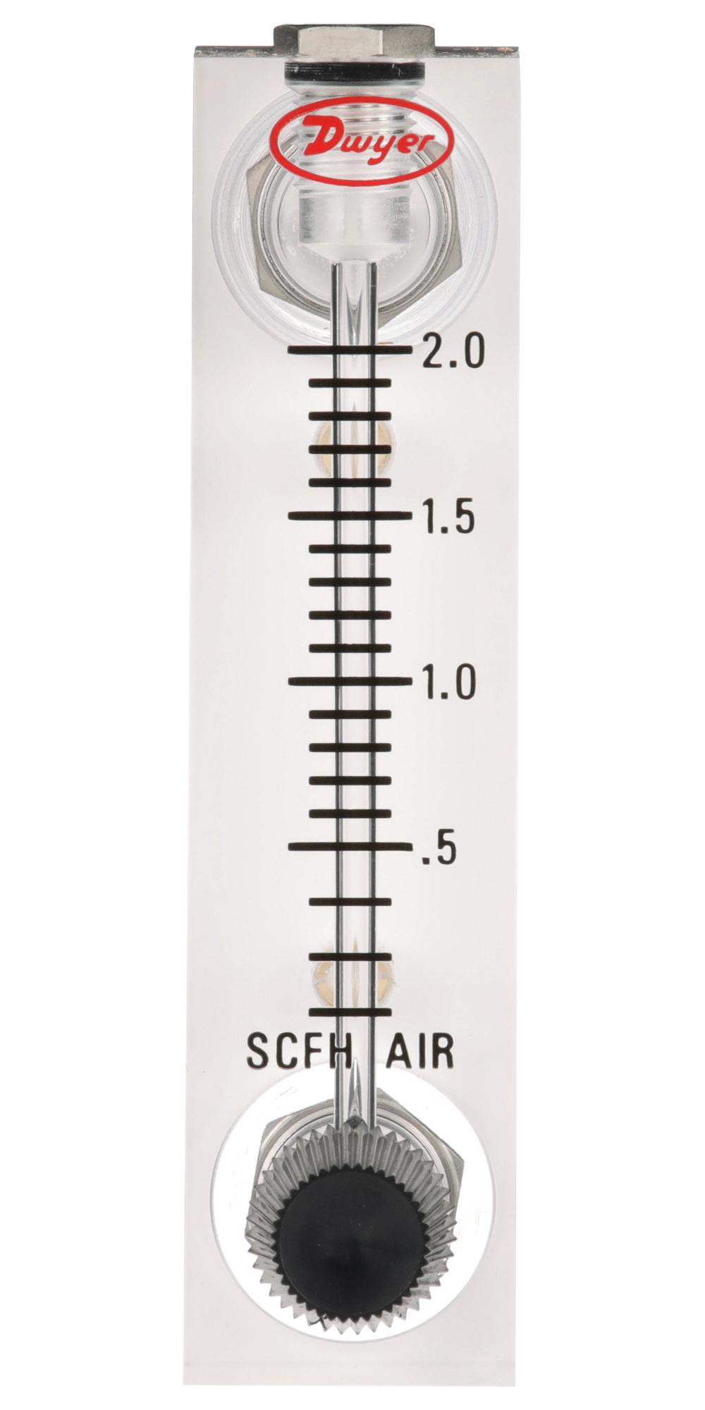 Dwyer Vfa-24-Bv Air Flowmeter, 6.9Bar, 10Lpm, 1/8