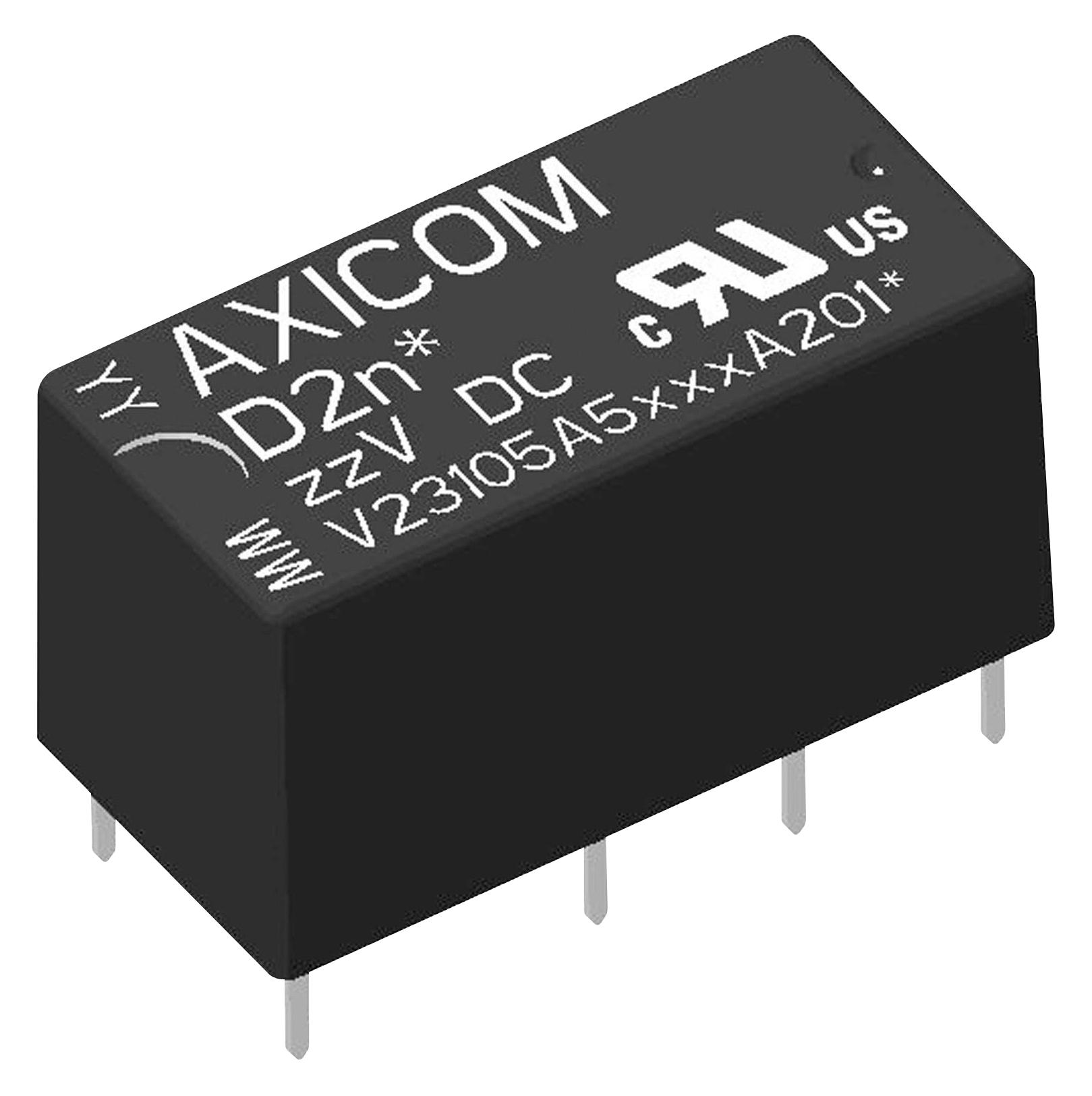 Axicom / Te Connectivity 9-1393792-1 Signal Relay, Dpdt, 9Vdc, 3A, Tht