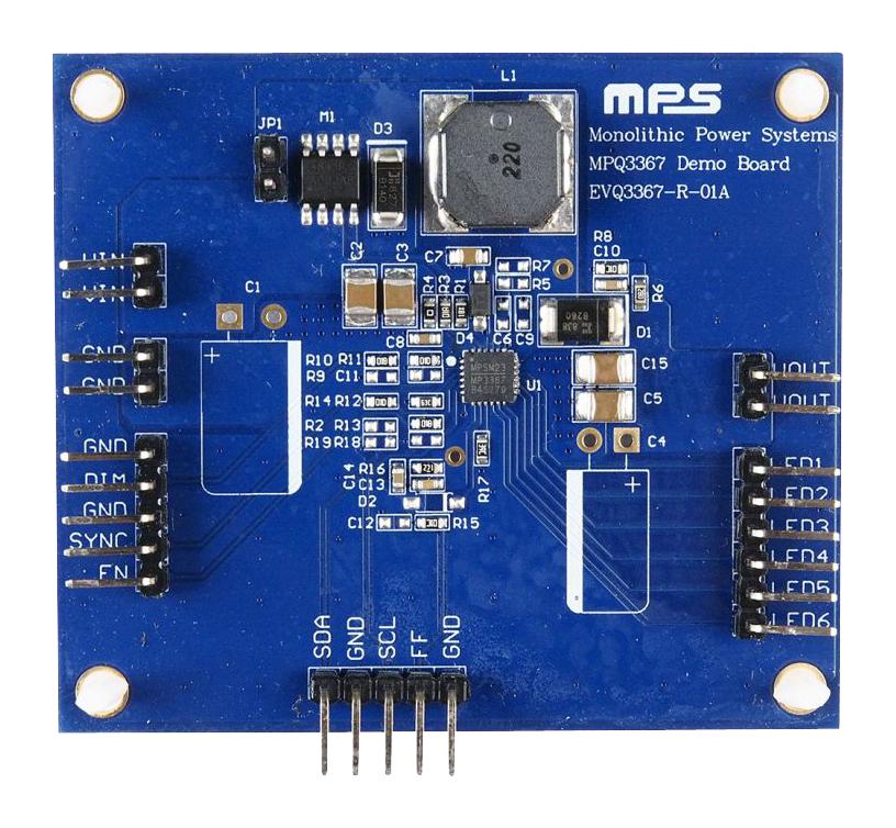 Monolithic Power Systems (Mps) Evq3367-R-01A Evaluation Board, Boost Led Driver