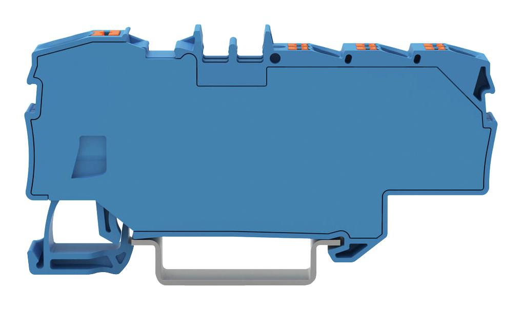 WAGO 2206-8034 Terminal Block, Din Rail, 7Pos, 8Awg