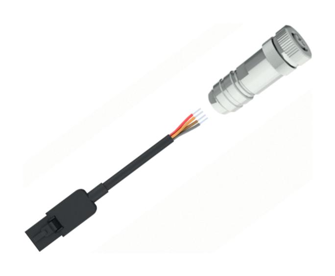 Stego 244446 Sensor Cord, M12 Plug-Wtb Rcpt, 5M