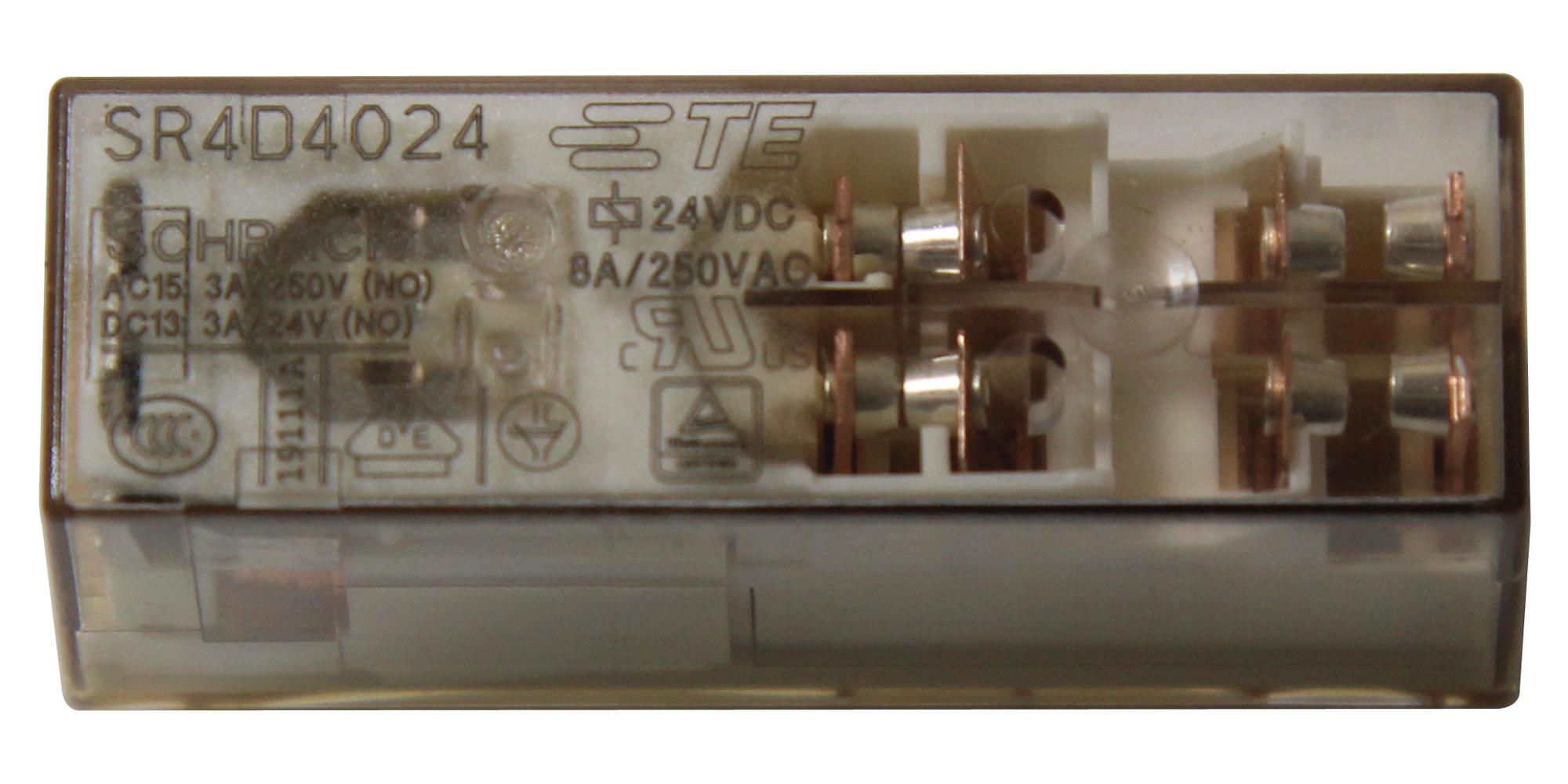 Schrack / Te Connectivity 3-1415055-1 Relay, Safety, Dpst-No, Nc, 250Vac, 8A