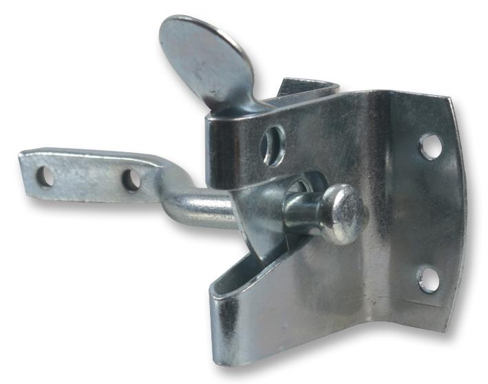 Duratool D01274 Gate Latch, Auto, Zinc Plated