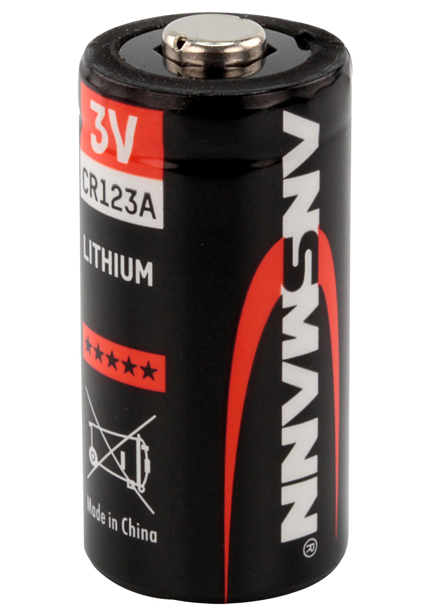Ansmann 5020012 Battery, Lithium, Cr123A, 3V