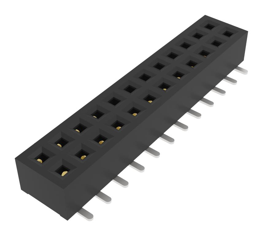 Amphenol Communications Solutions 10165448-00024C1Lf Connector, Rcpt, 24Pos, 2Row, 1.27mm