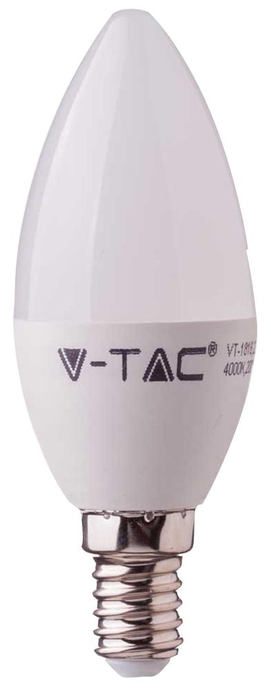 V-Tac 259 Vt-255 Lamp Led 4.5W Candle 4000K E14 A++