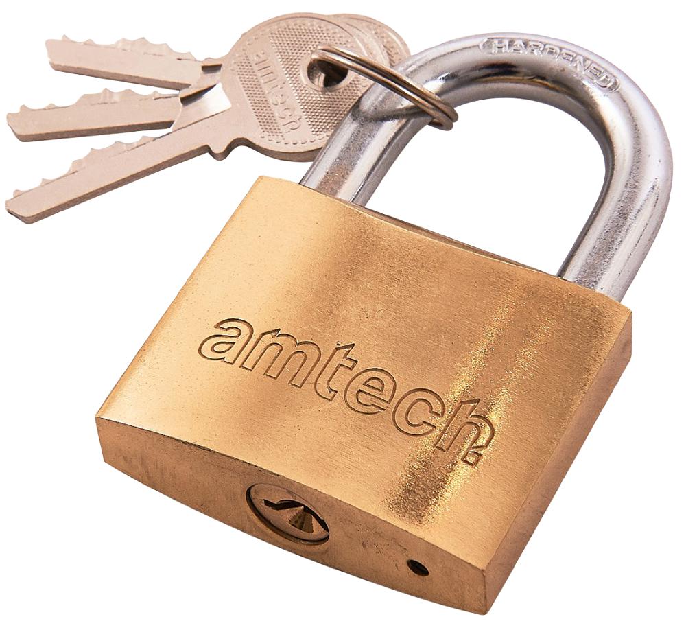 Amtech T1300C 50mm Brass Padlock