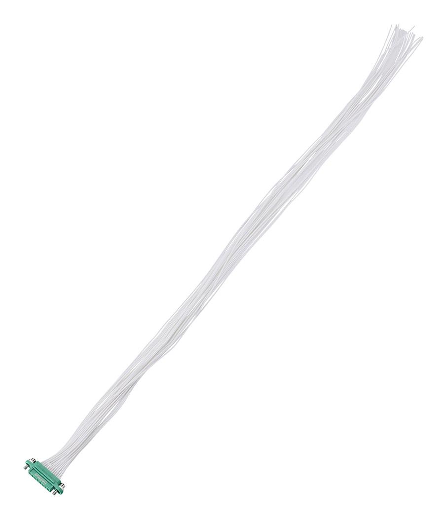 Harwin G125-Fc12605F1-0450L Cable Assy, Gecko Rcpt-Free End, 450mm